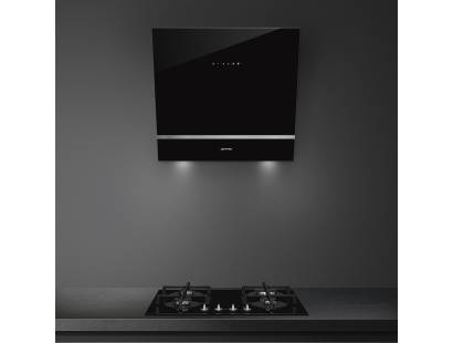 Smeg KV26N Angled Hood Belfast N.I. Smeg KV26N Black Glass Hood